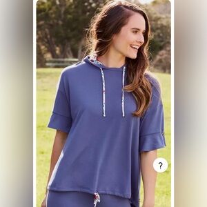 Matilda Jane Wish You Were Here Let’s Go Hoodie Top Pullover Women’s Medium